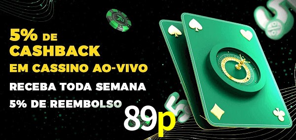 Promoções do cassino ao Vivo 89p